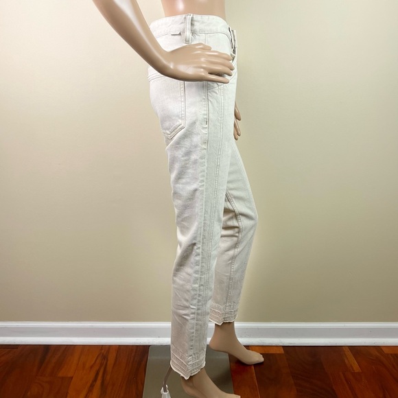 NEW ISABEL MARANT ETOILE BEIGE COTTON PANTS - Picture 5 of 9